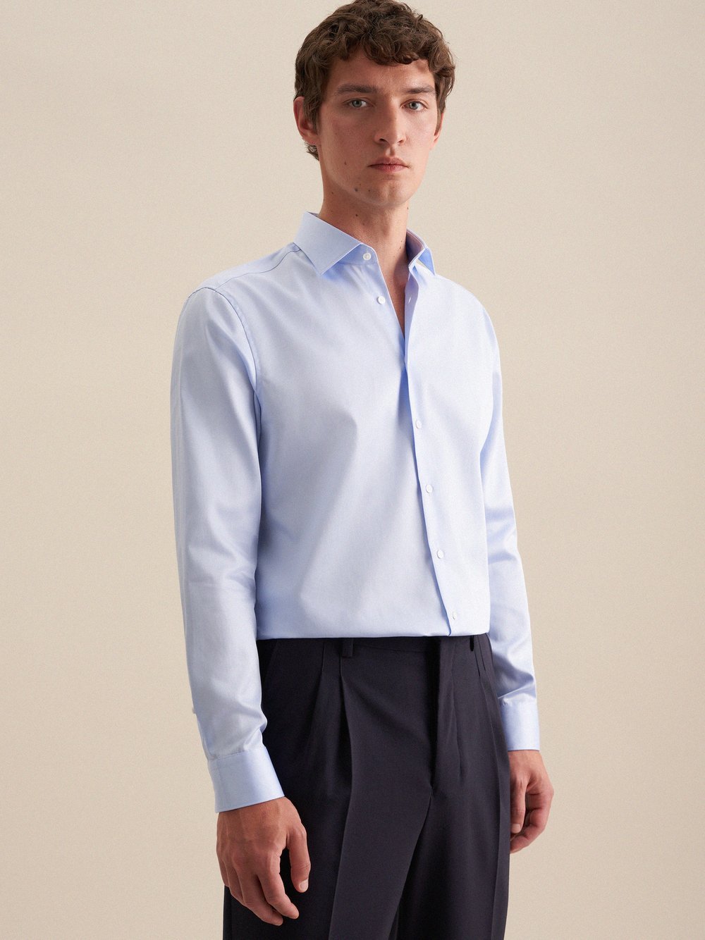 Seidensticker Business Hemd Herren Slim Fit Baumwolle bedruckt