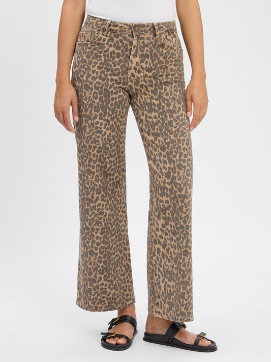 MOS MOSH 5-Pocket-Hose Damen Baumwolle gemustert
