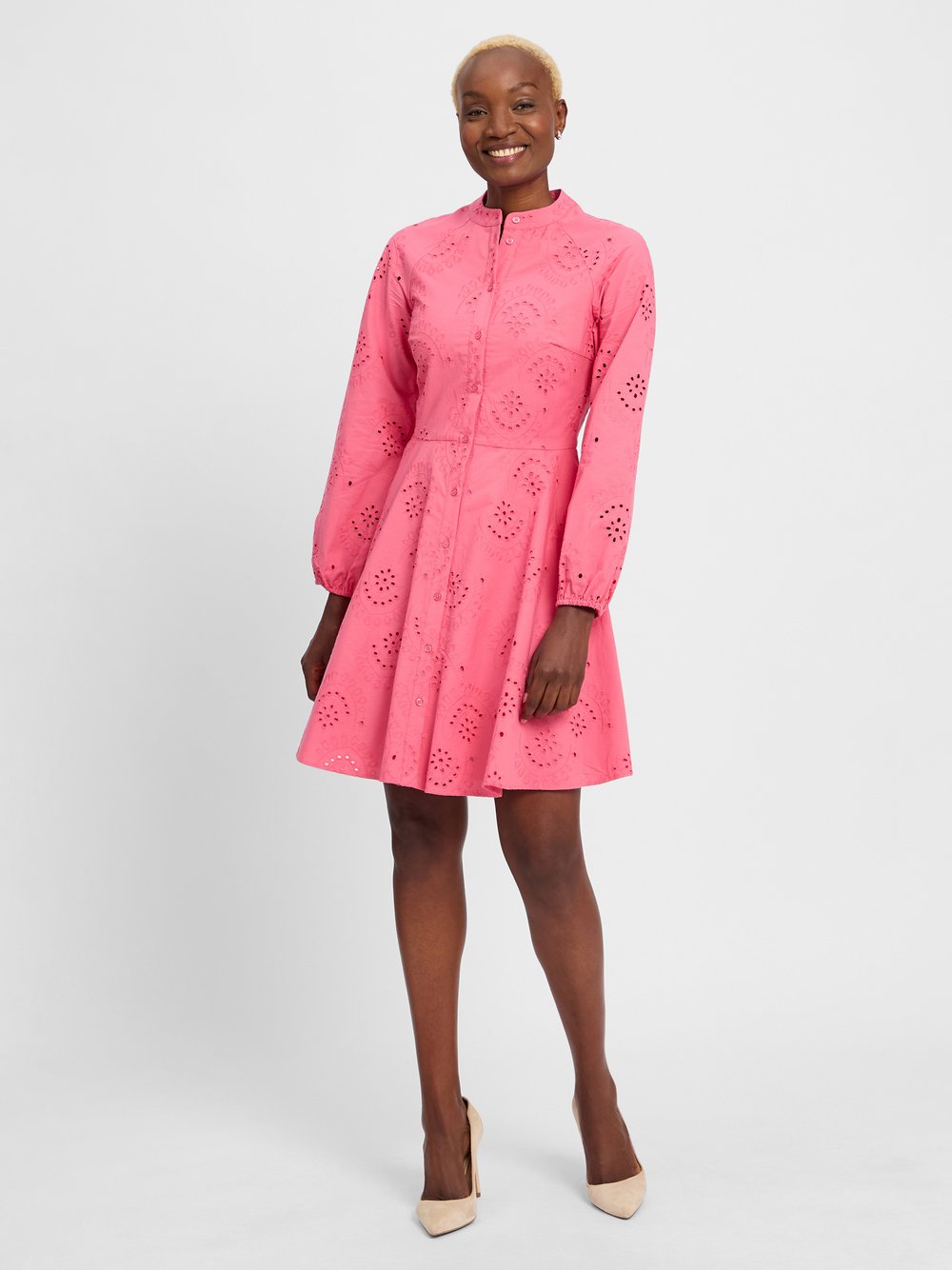Ambiance Kleid Damen Baumwolle