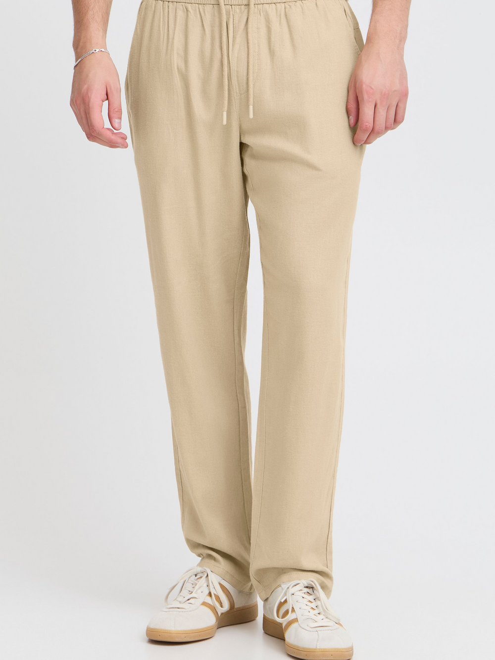 BLEND Leinenhose Herren gemustert