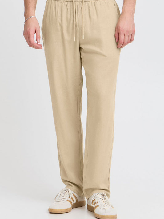 BLEND Leinenhose Herren gemustert