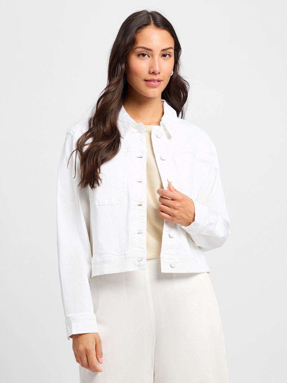 comma casual identity Jeansjacke Damen Baumwolle