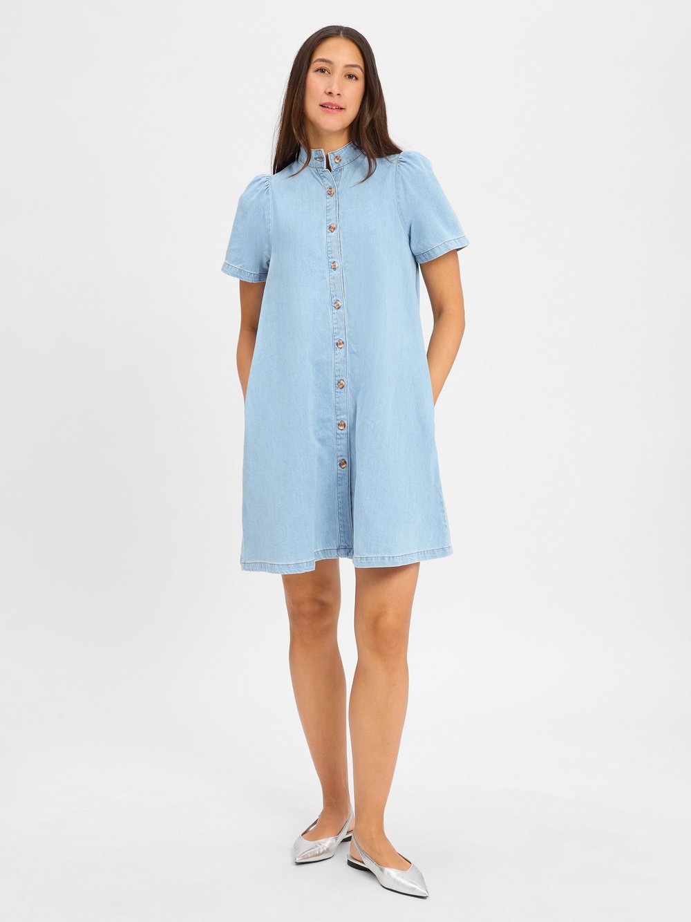 Msch Copenhagen Jeanskleid Damen Baumwolle