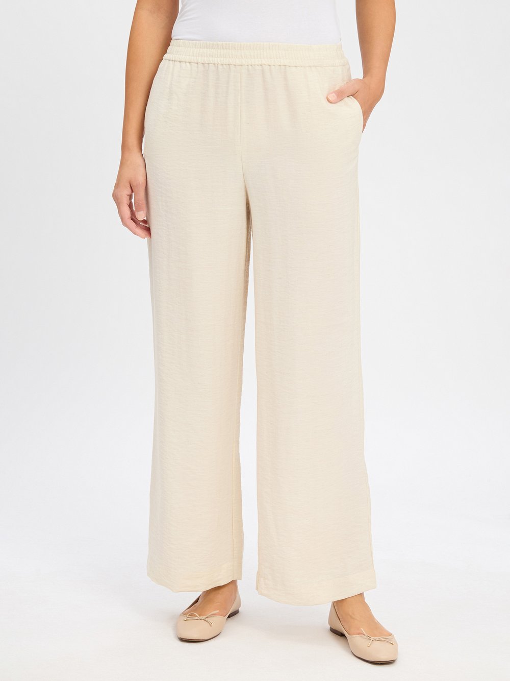 Msch Copenhagen Sommerhose mit Leinen-Anteil Damen Viskose meliert