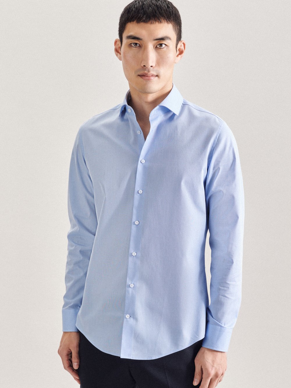 Seidensticker Business Hemd Herren Slim Fit Baumwolle bedruckt