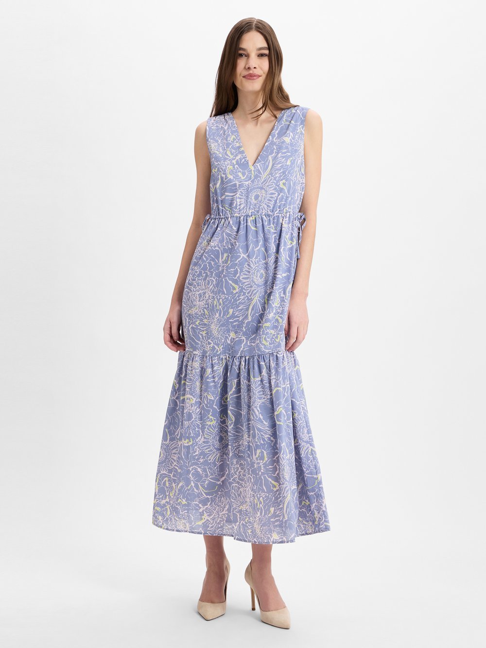 comma casual identity Kleid Damen Baumwolle gemustert