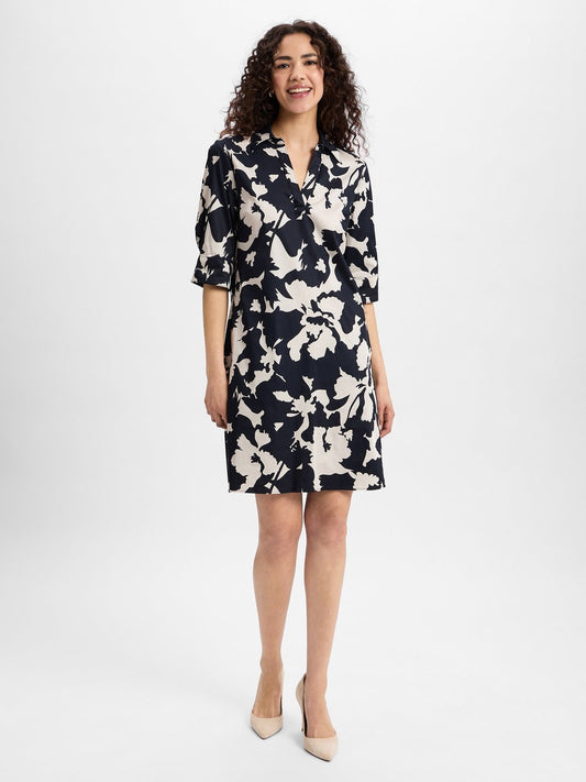 comma Freizeitkleid Damen Baumwolle gemustert