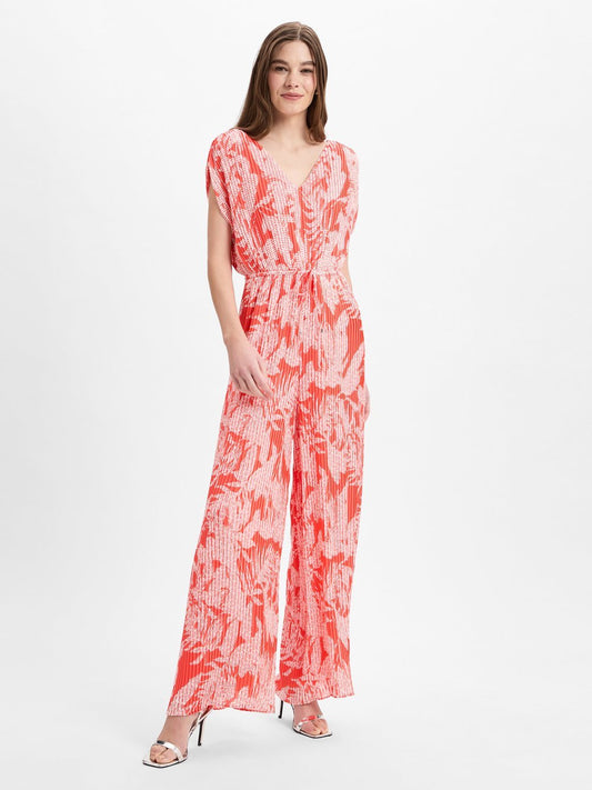 comma Jumpsuit Damen gemustert