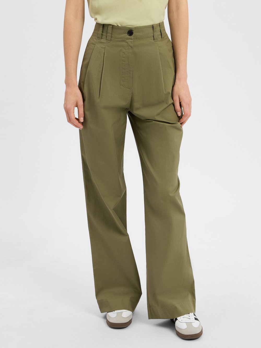 Marc O'Polo Bundfaltenhose Damen Baumwolle