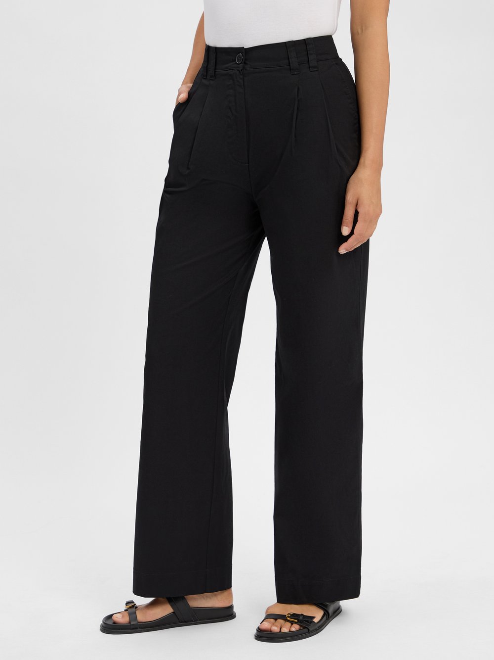 Marc O'Polo Bundfaltenhose Damen Baumwolle