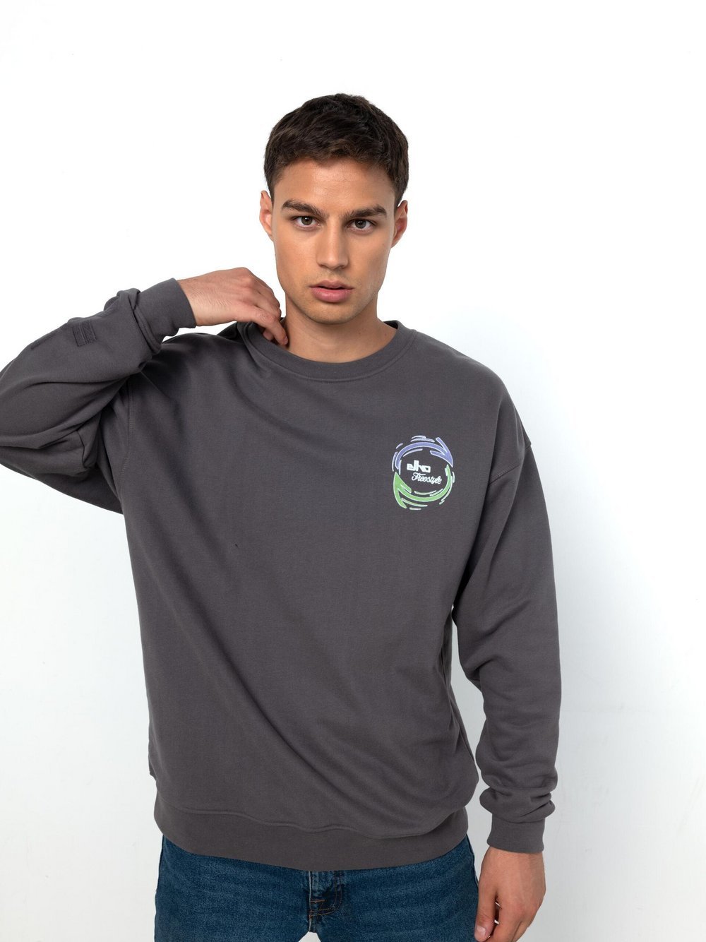 Elho Pullover MAYRHOFEN Herren Baumwolle bedruckt