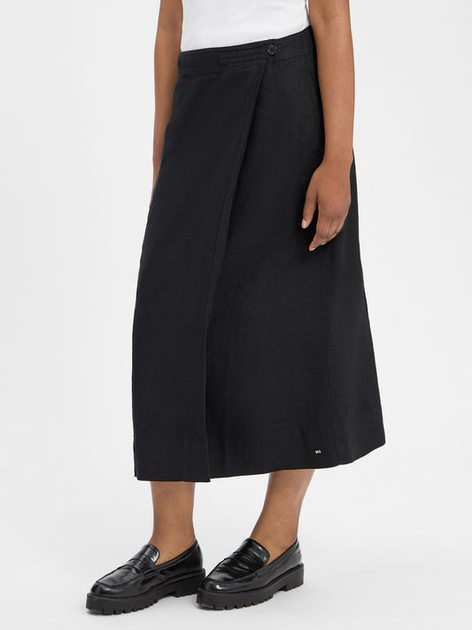 Tommy Hilfiger Wickelrock Damen Leinen