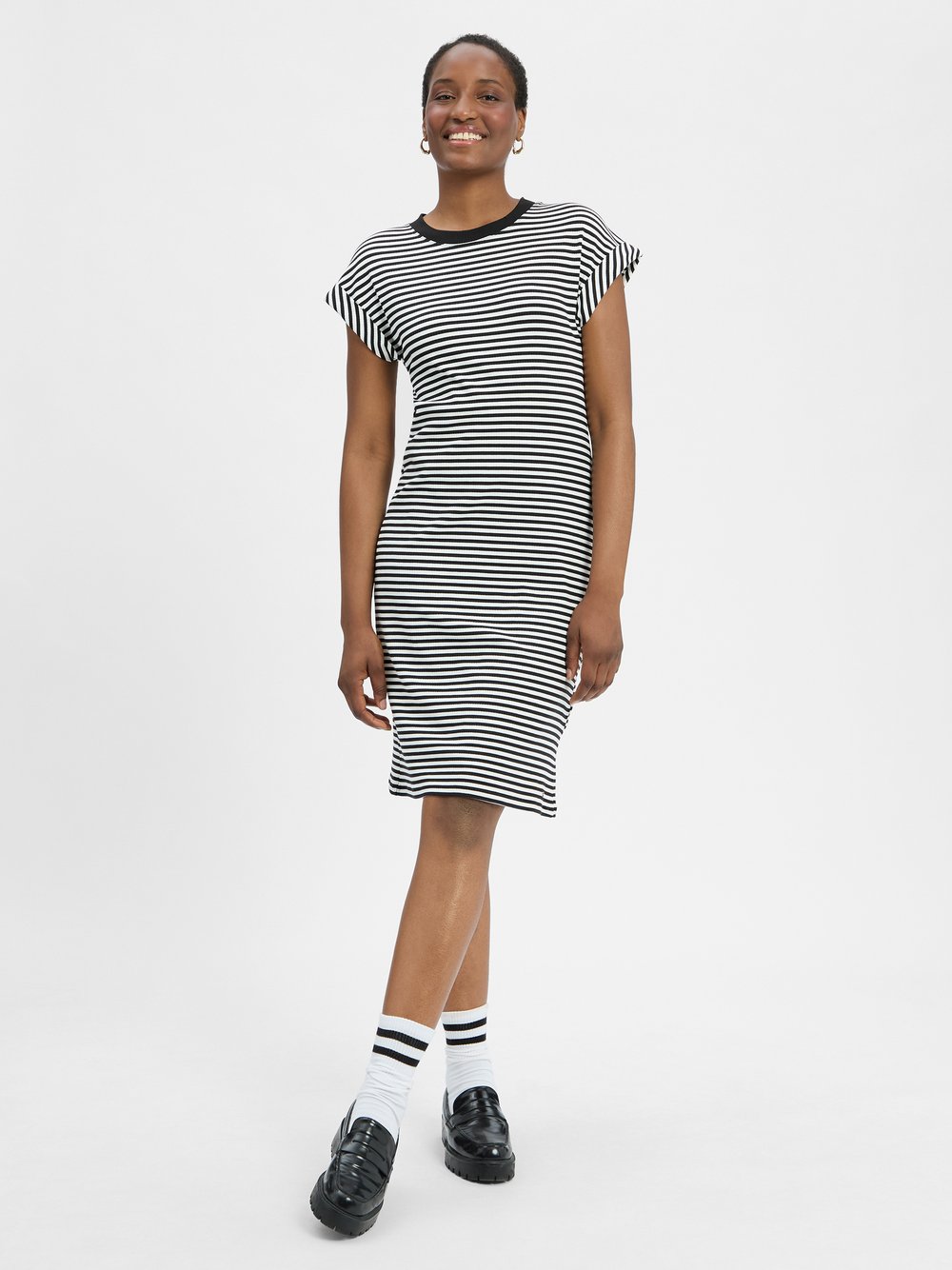 Tommy Hilfiger Jerseykleid Damen Viskose gestreift