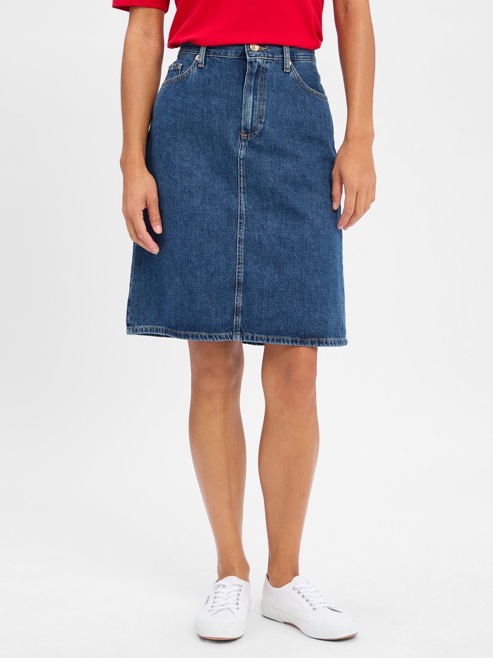 Tommy Hilfiger Jeansrock Damen Baumwolle