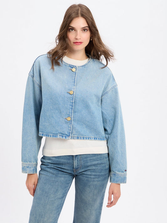 Tommy Hilfiger Jeansjacke Damen Baumwolle