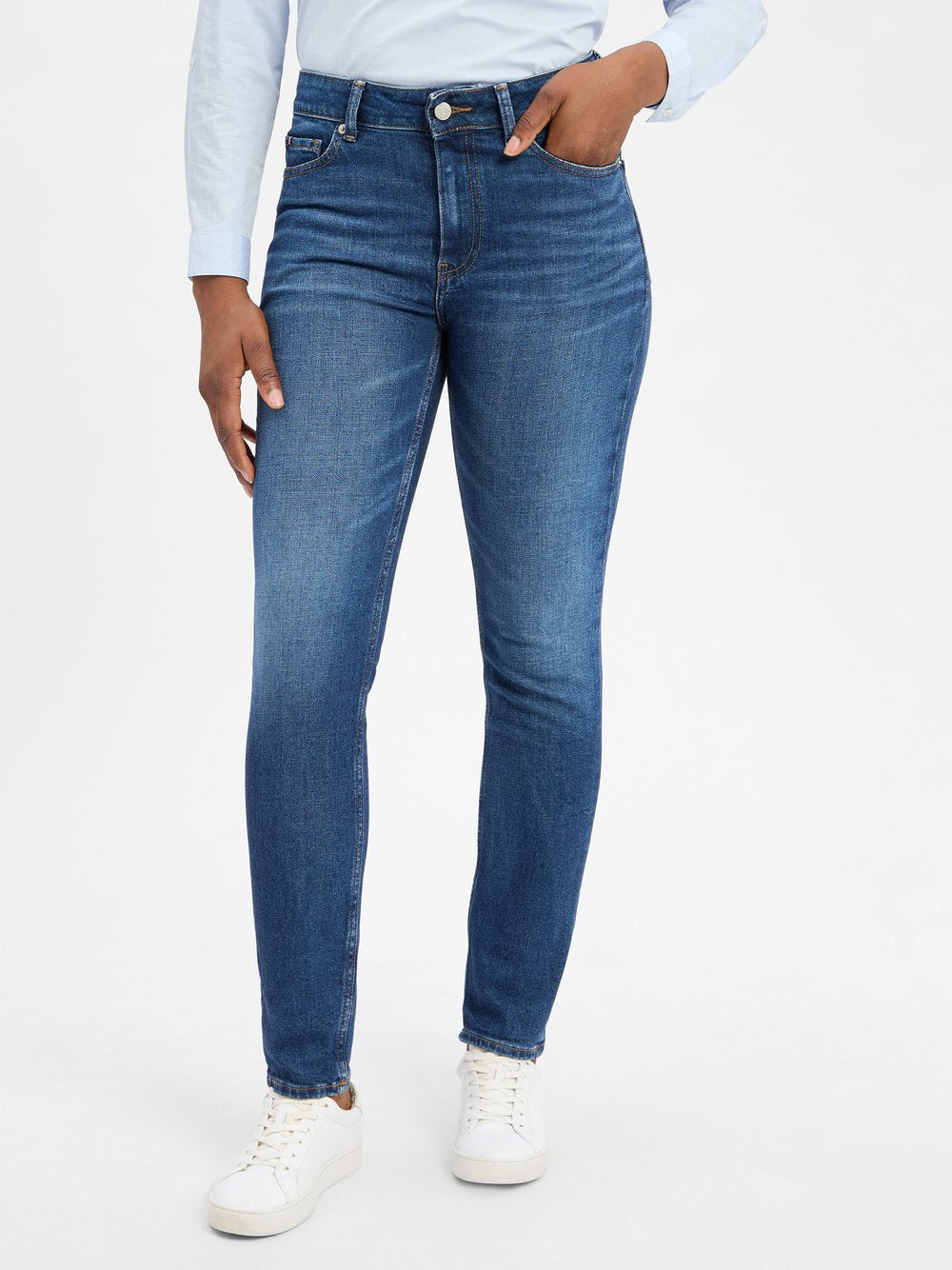 Tommy Hilfiger Slim Fit Jeans Damen Baumwolle
