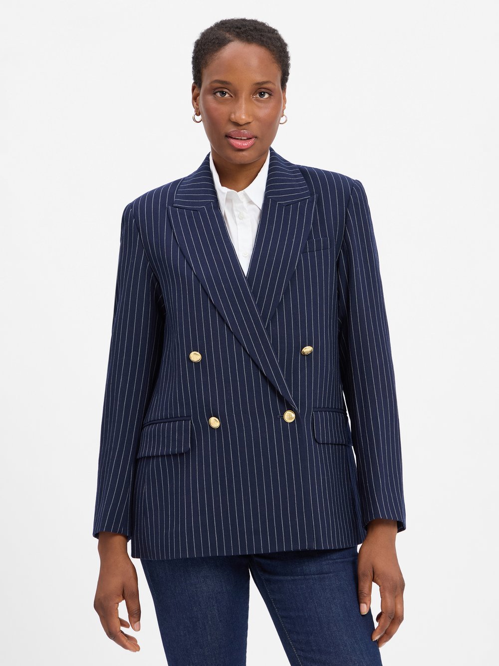 Gant Wollblazer Damen Wolle gestreift