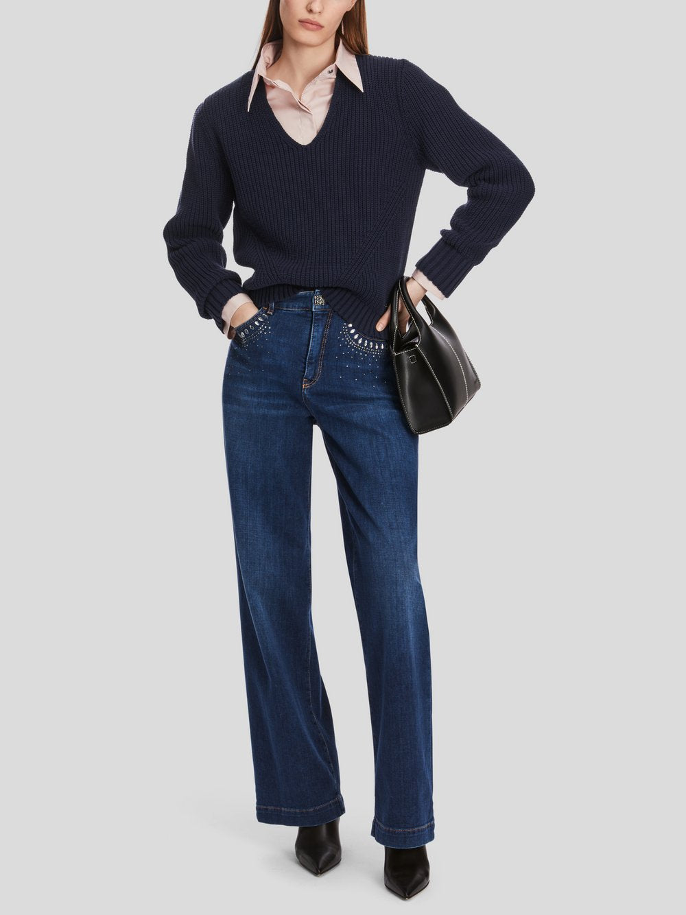 Marc Cain Pullover Damen Baumwolle strukturiert