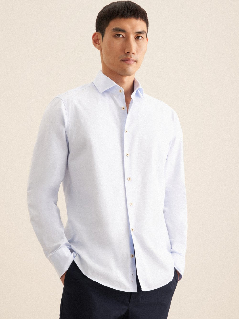 Seidensticker Business Hemd Herren Slim Fit Baumwolle bedruckt