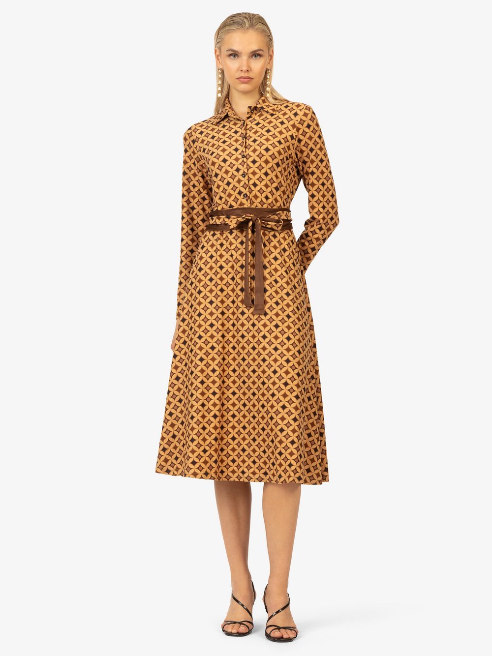Kraimod Hemdblusenkleid Damen gemustert