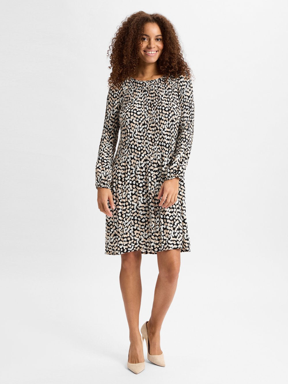 Cartoon Freizeitkleid Damen gemustert