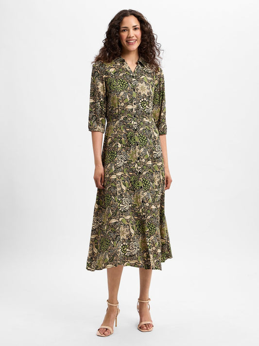 soyaconcept® Blusenkleid Damen Viskose gemustert