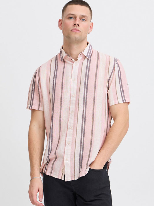BLEND Kurzarmhemd Herren Regular Fit gestreift