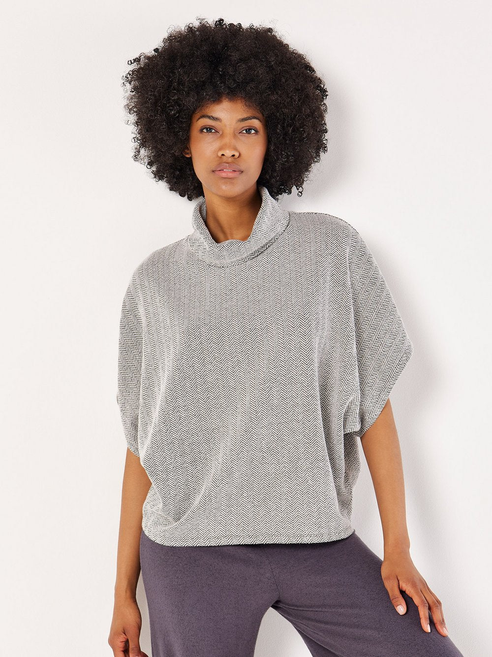 Apricot Pullover Damen Baumwolle gestreift