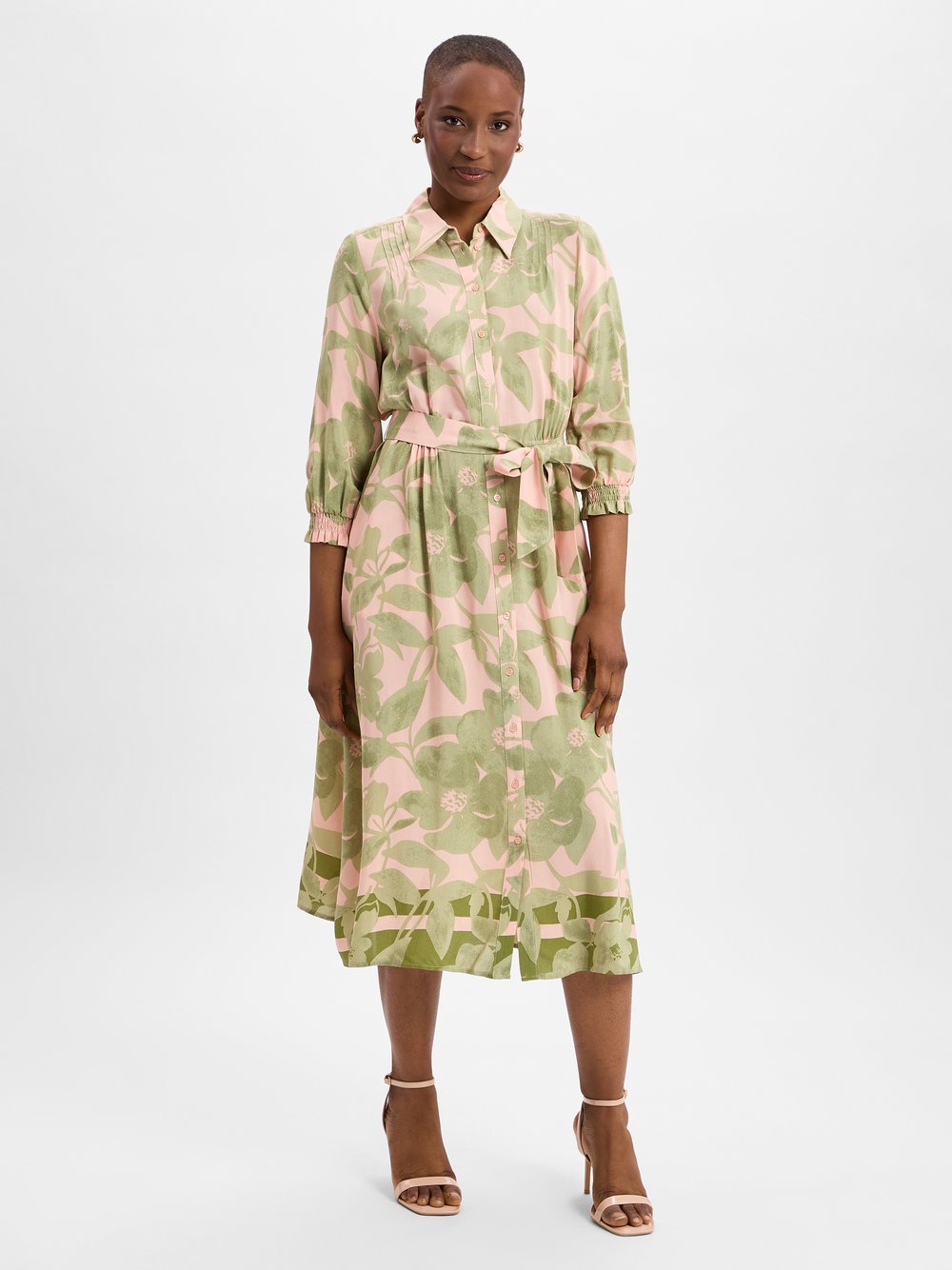 More & More Sommerkleid Damen Viskose gemustert