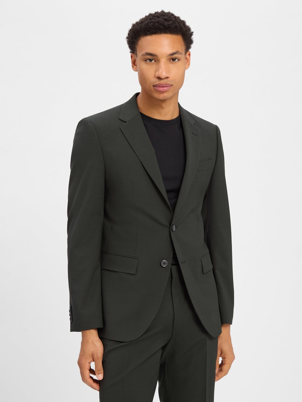 BOSS Baukasten-Sakko Herren Regular Fit kariert