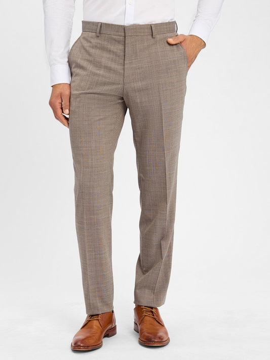 BOSS Baukasten-Anzughose Herren Regular Fit gemustert