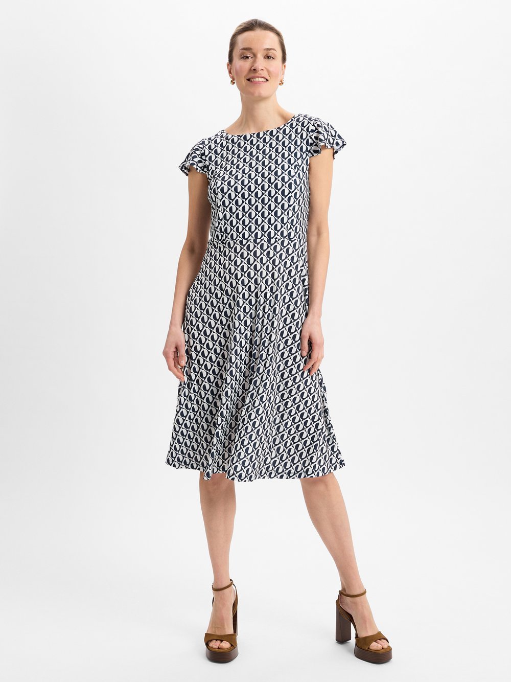 More & More Kleid Damen Baumwolle gemustert