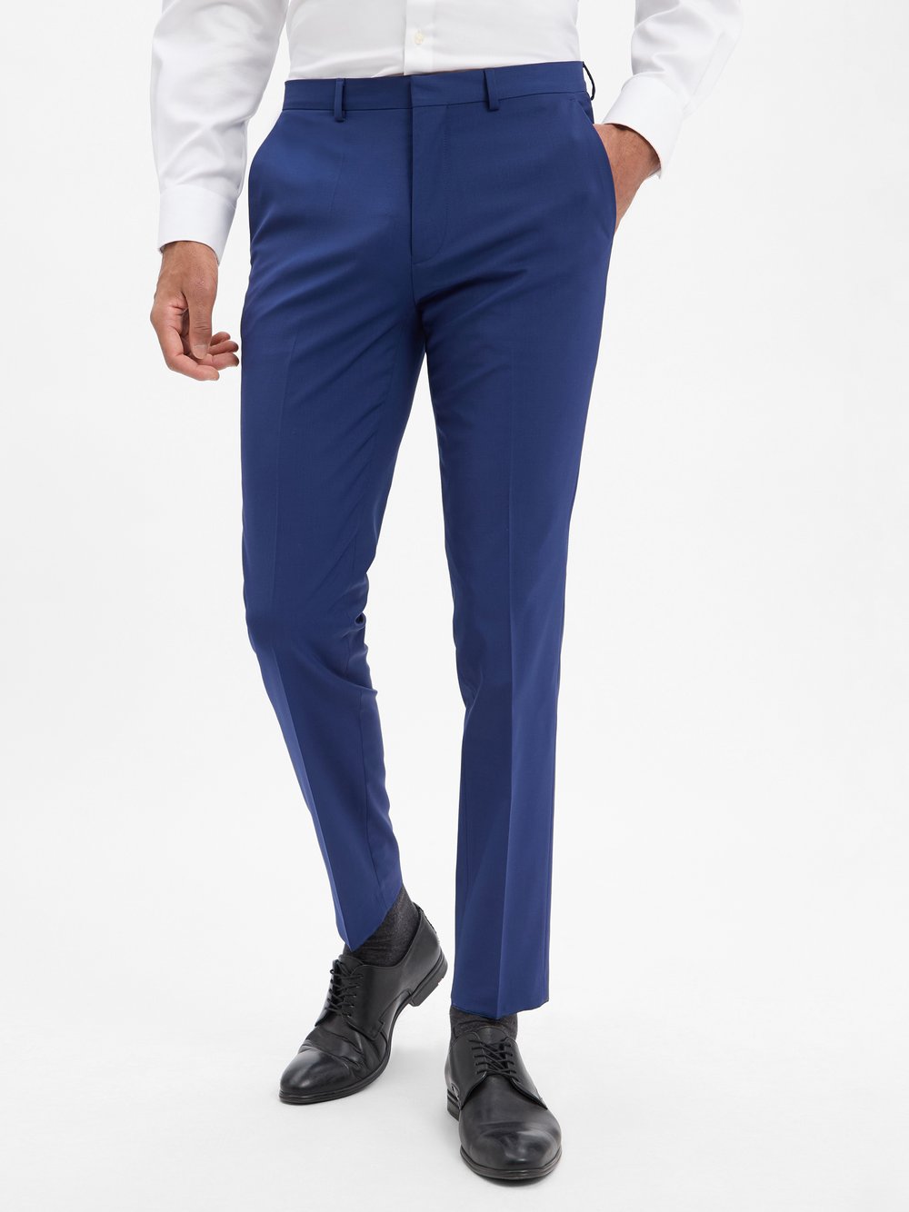 HUGO Baukasten-Hose Herren Super Slim Fit Wolle