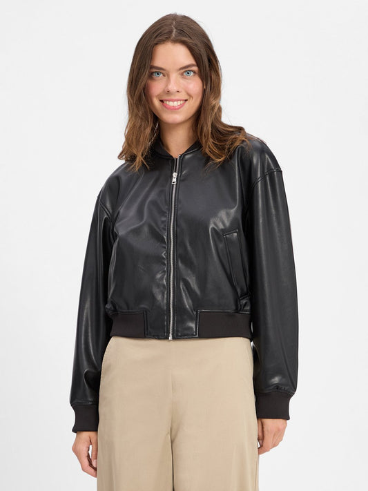 HUGO Kunstlederjacke Damen