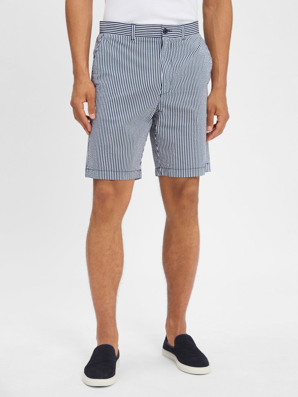 Nils Sundström Shorts Herren Baumwolle gestreift