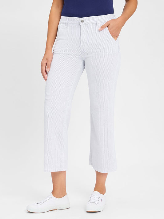 BRAX Stoffhose Damen Baumwolle gepunktet