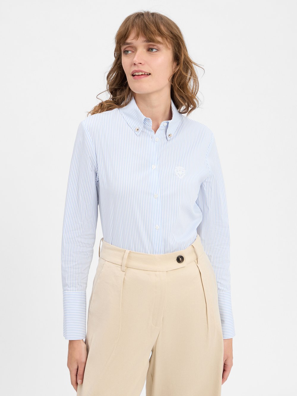 JOOP! Hemdbluse Damen Baumwolle gestreift