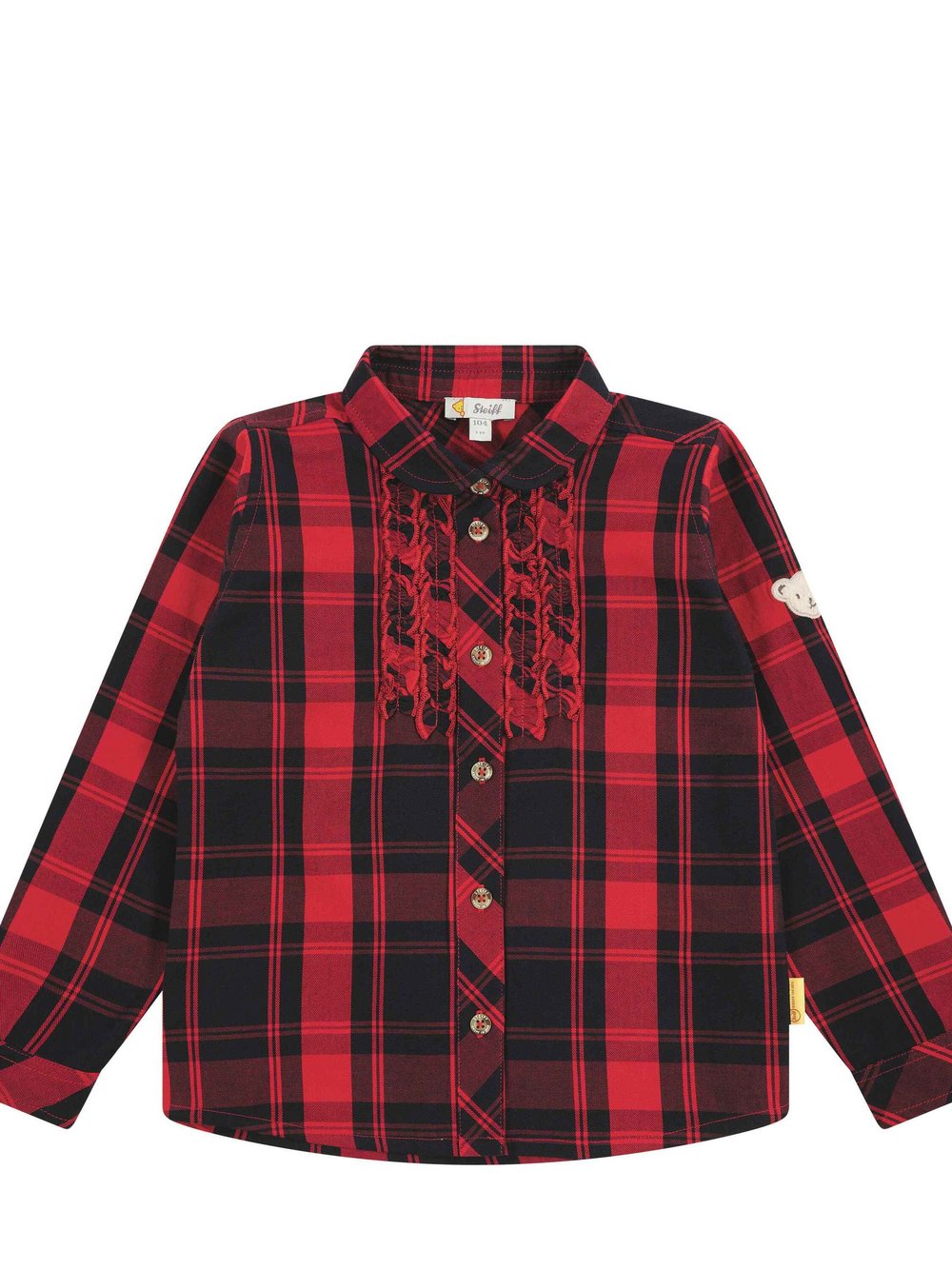 Steiff Bluse Mädchen Baumwolle kariert