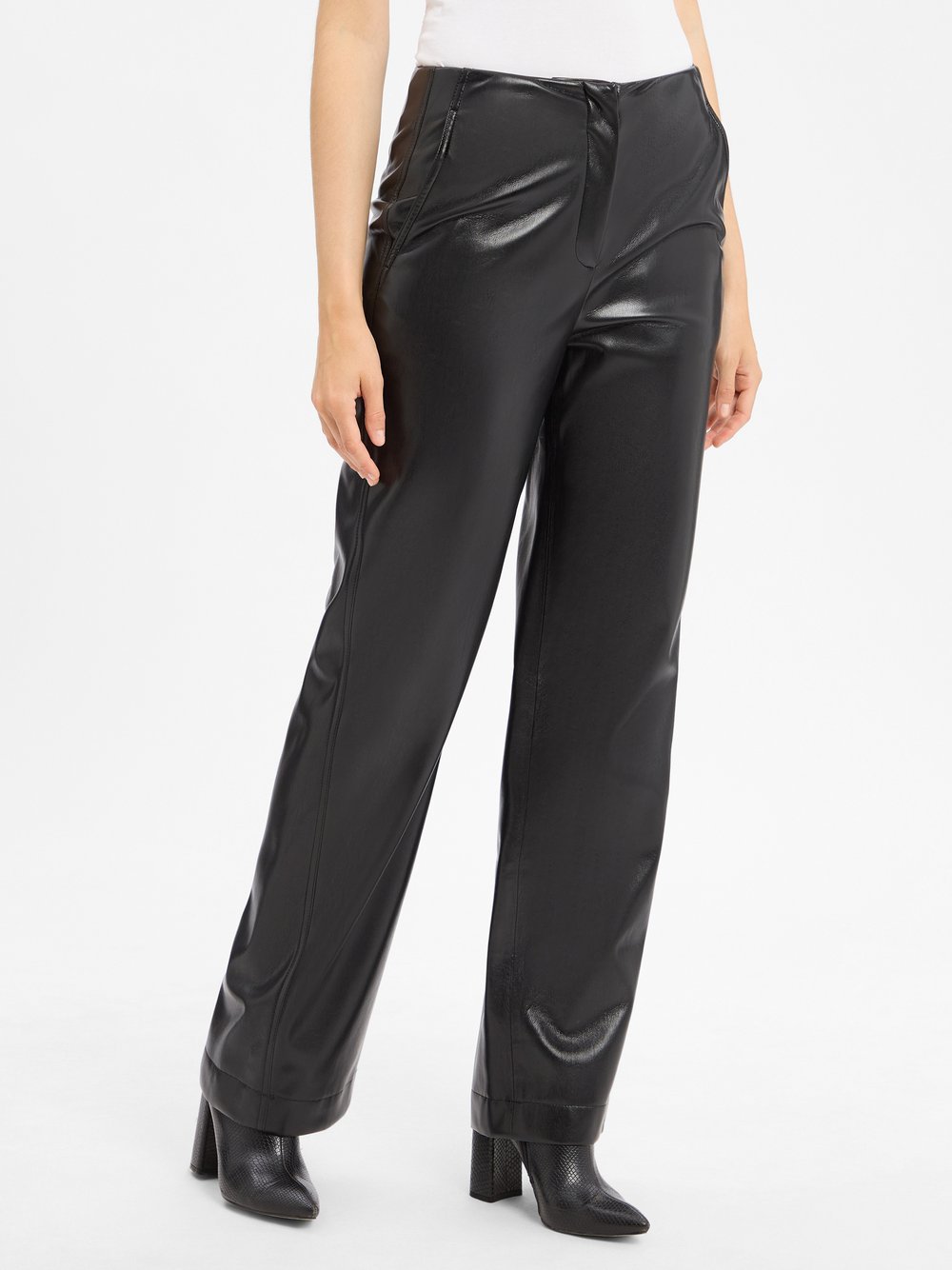 BOSS Kunstlederhose Damen