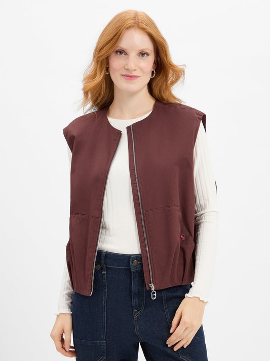 HUGO Weste Damen Baumwolle