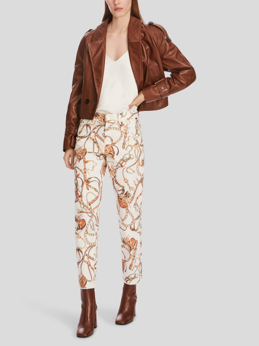 Marc Cain Jeans Damen Baumwolle gemustert