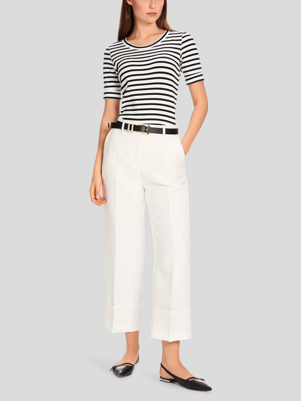 Marc Cain T-Shirt Damen Baumwolle gestreift