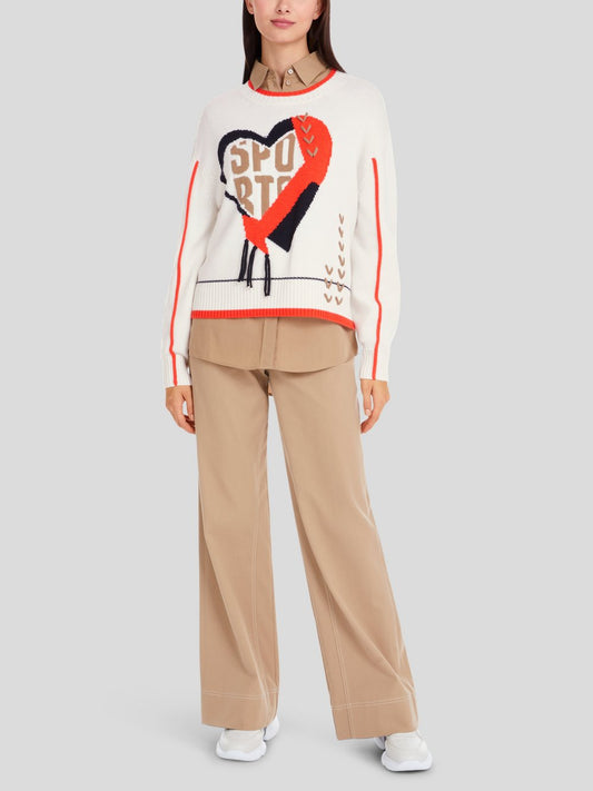 Marc Cain Pullover Damen Baumwolle gemustert