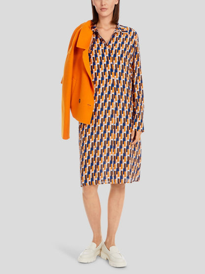 Marc Cain Kleid Damen Viskose gemustert