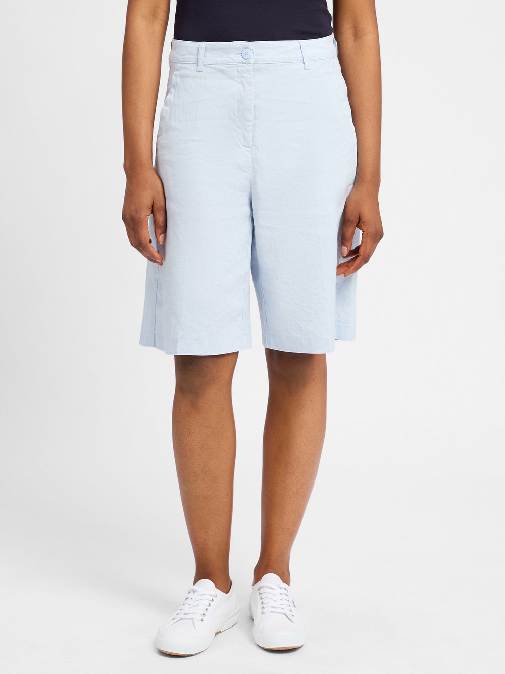 Cambio Bermuda mit Leinen-Anteil Damen