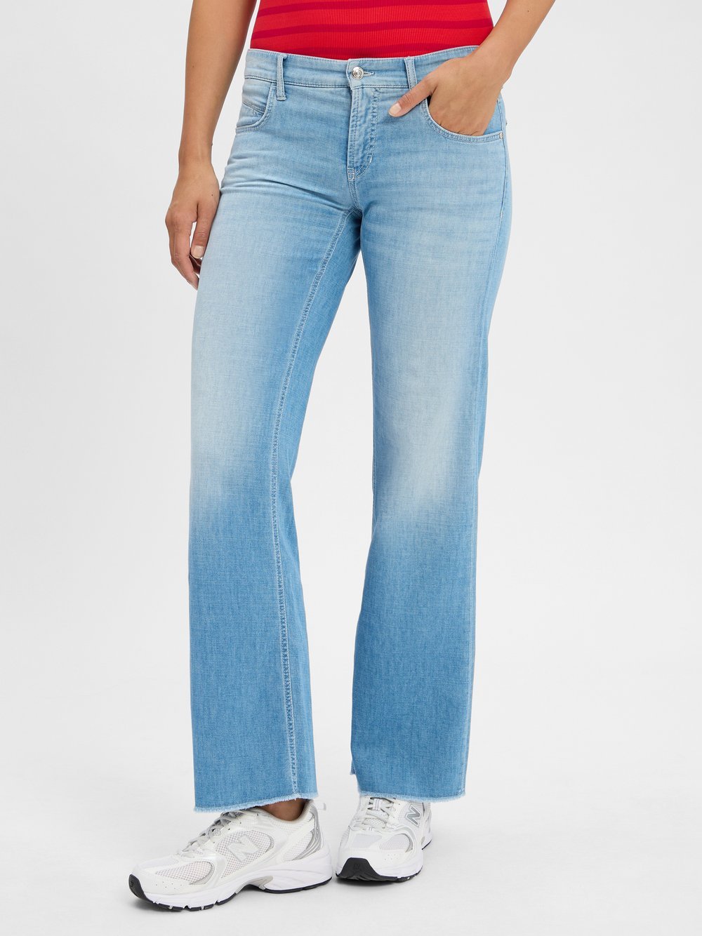 Cambio Flared Jeans Damen Baumwolle