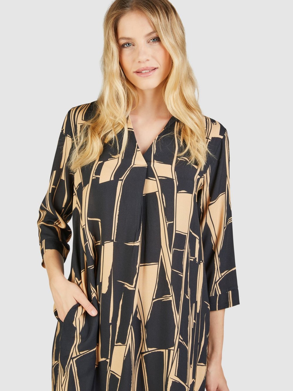 Navigazione Kleid Damen Viskose bedruckt