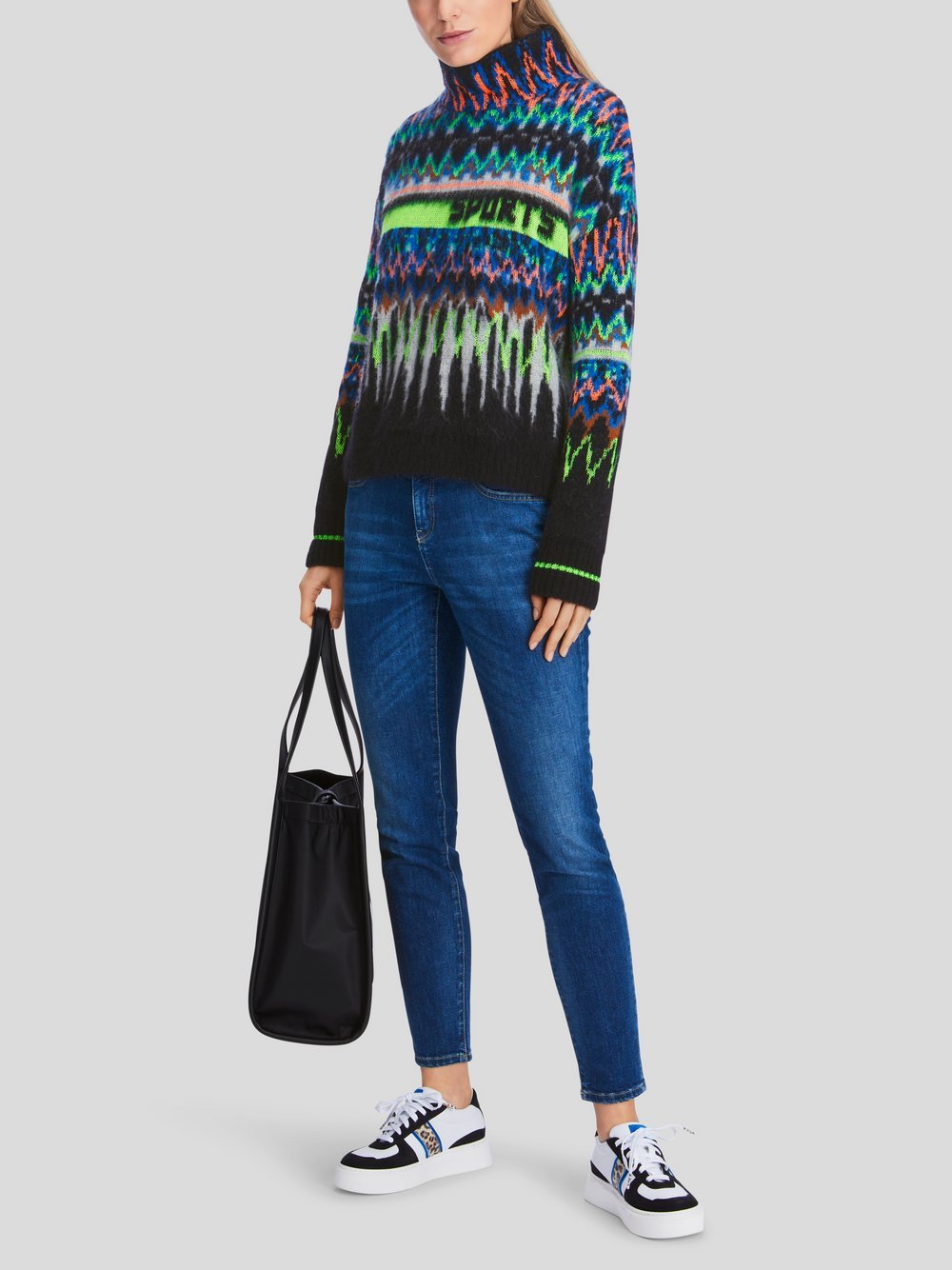 Marc Cain Pullover Damen Wolle gemustert