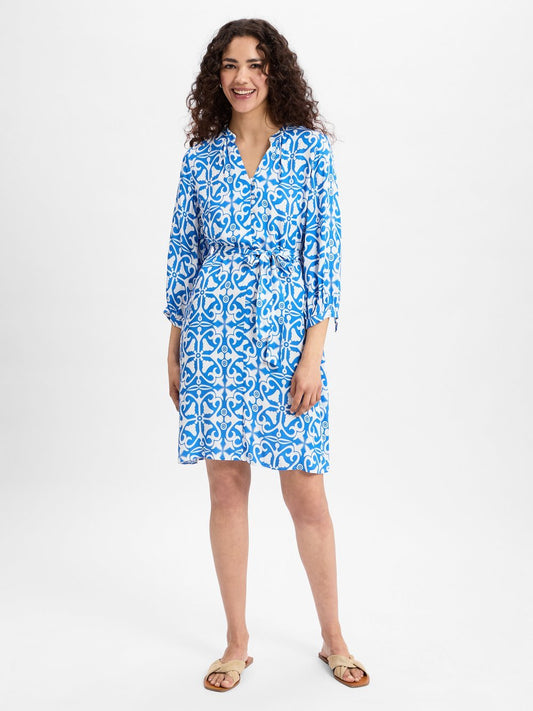 Marie Lund Sommerkleid Damen Viskose gemustert