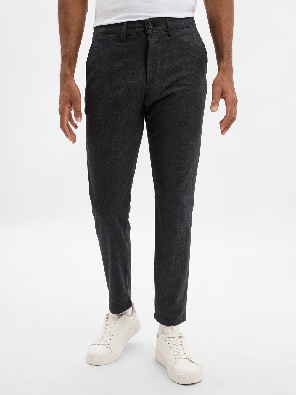 Selected Chino Herren Baumwolle meliert